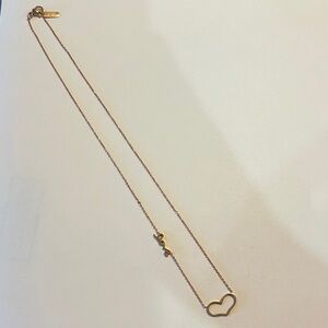 Rose Gold Colored Heart & Love Necklace!!